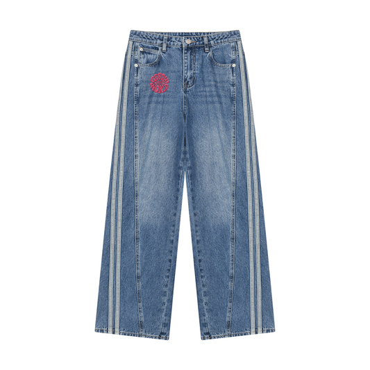 GEESH! World  Heart Women’s Wide Leg Denim Jeans