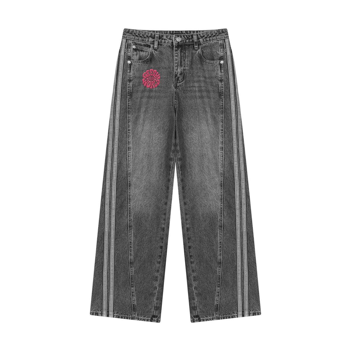 GEESH! World  Heart Women’s Wide Leg Denim Jeans